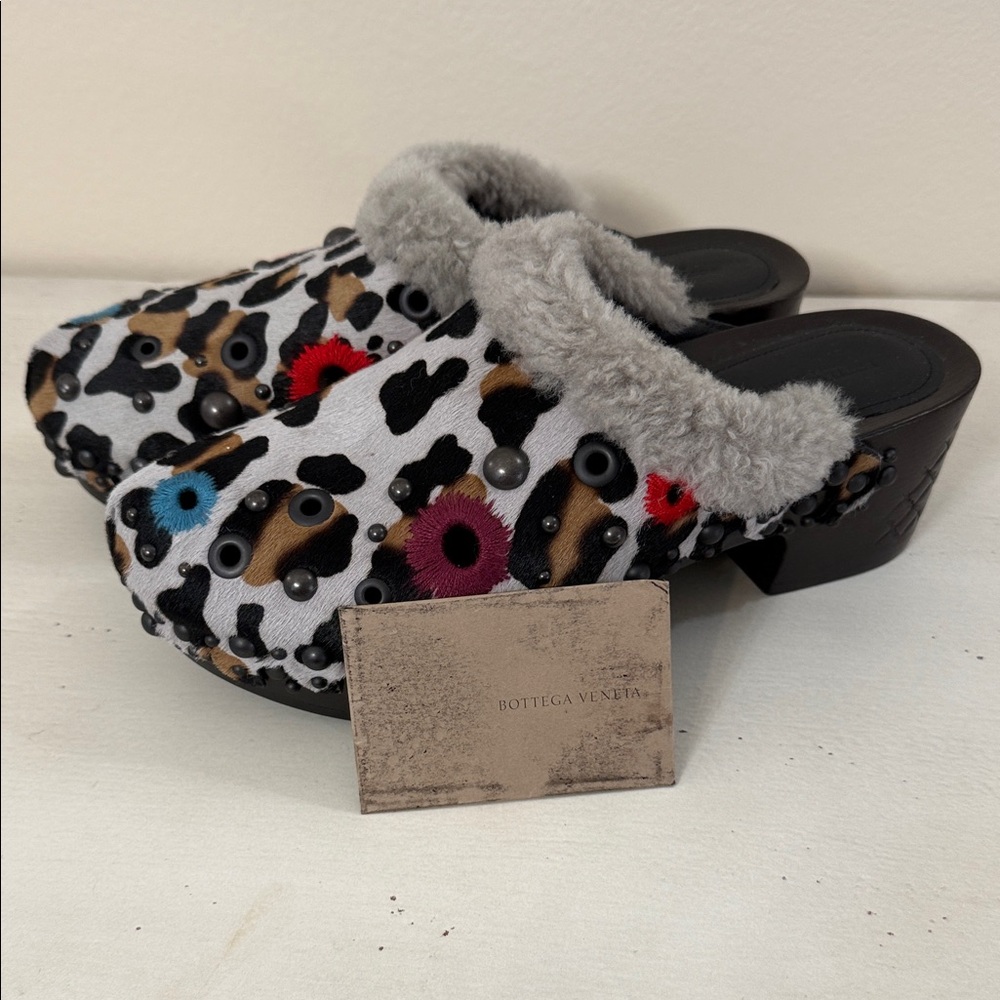 Bottega Veneta Women's Multicolor Patterned Clogs